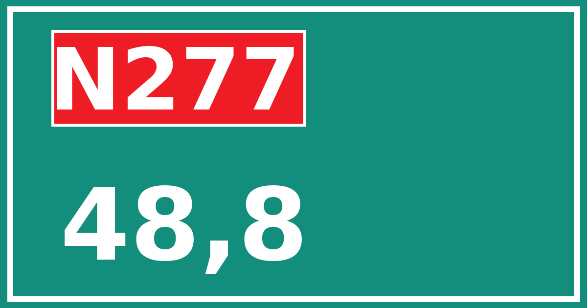 Hectometerbord N277 48,8