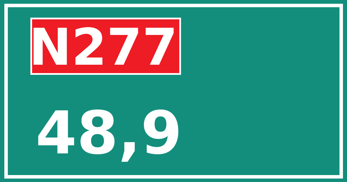 Hectometerbord N277 48,9