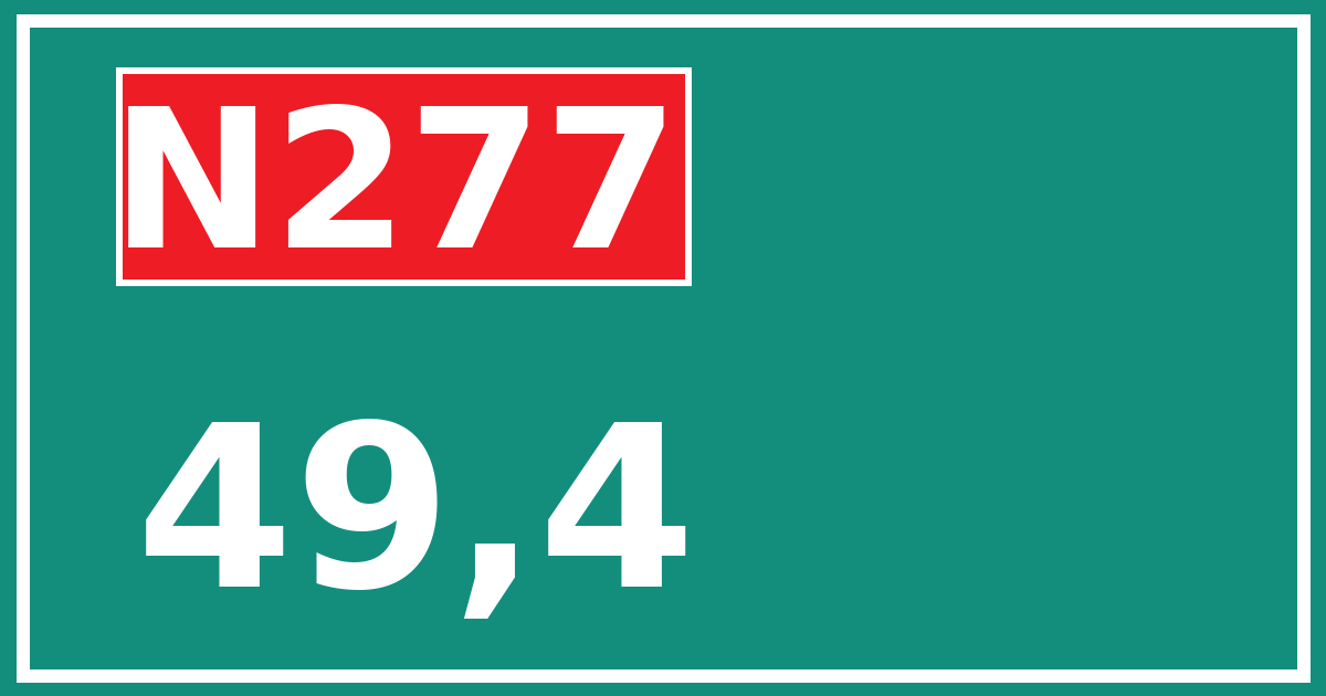 Hectometerbord N277 49,4