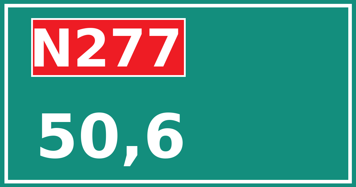 Hectometerbord N277 50,6