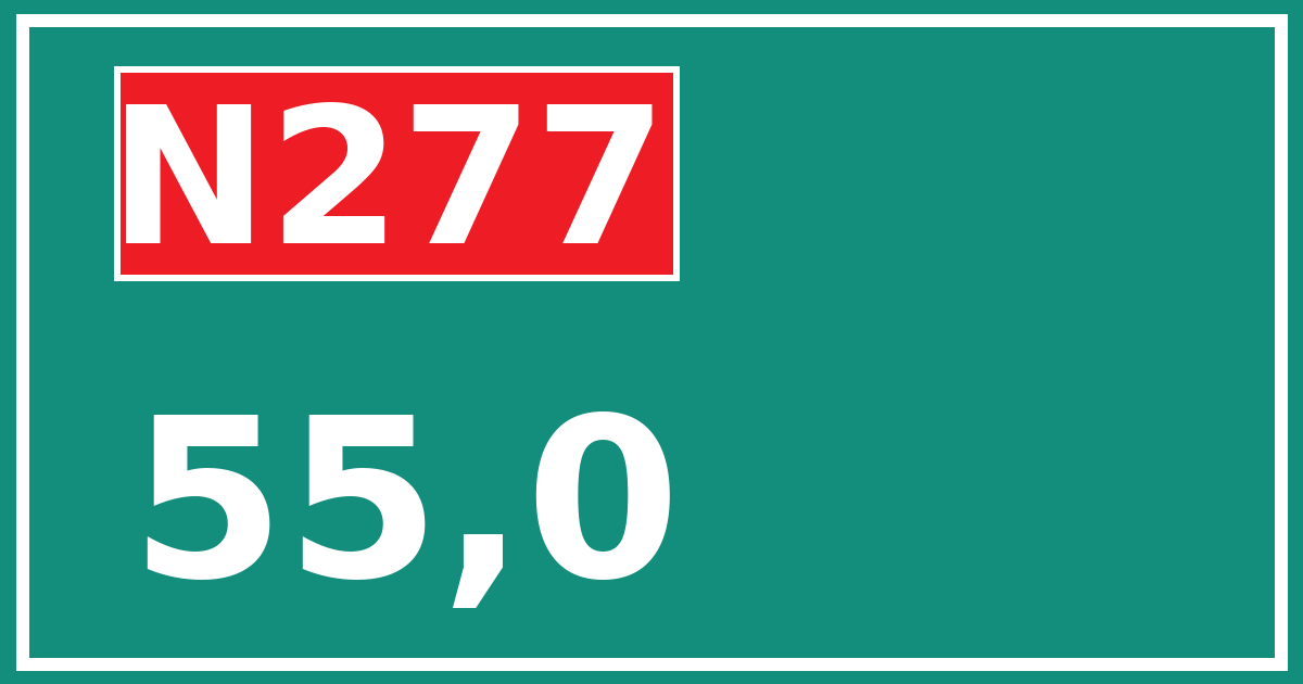 Hectometerbord N277 55,0