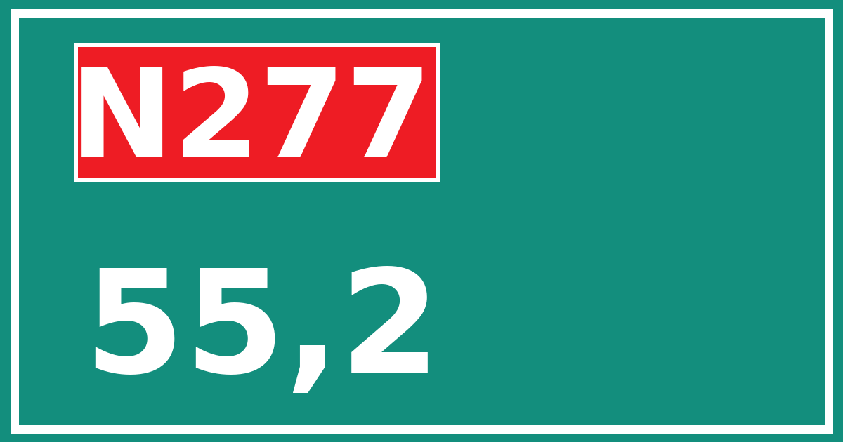 Hectometerbord N277 55,2