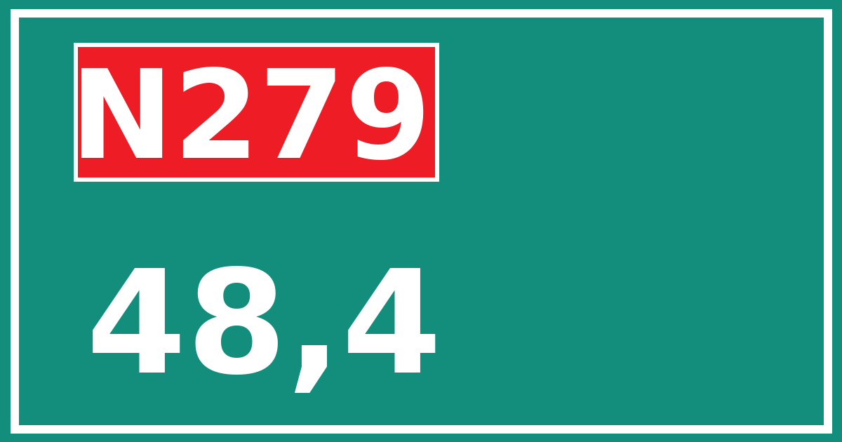 Hectometerbord N279 48,4