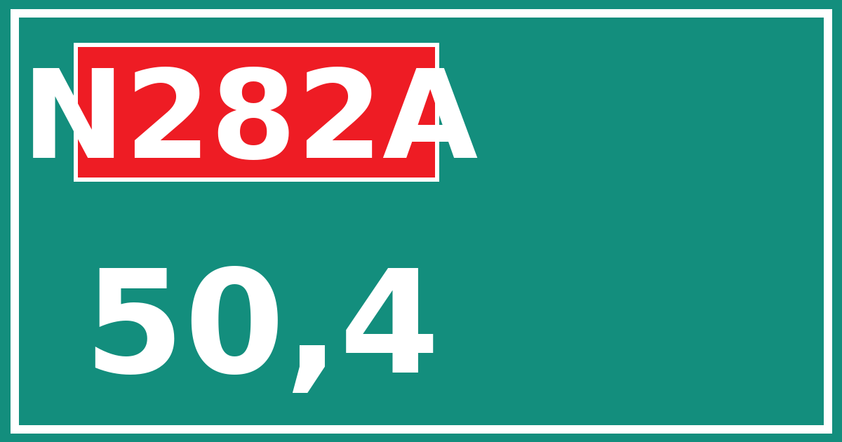 Hectometerbord N282A 50,4