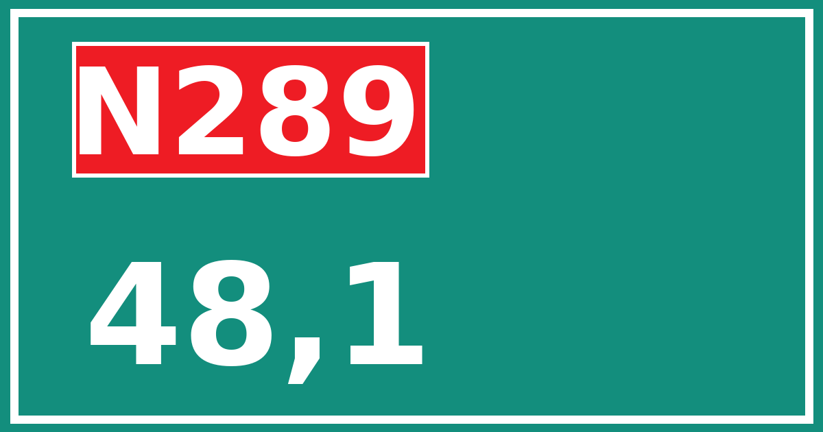 Hectometerbord N289 48,1