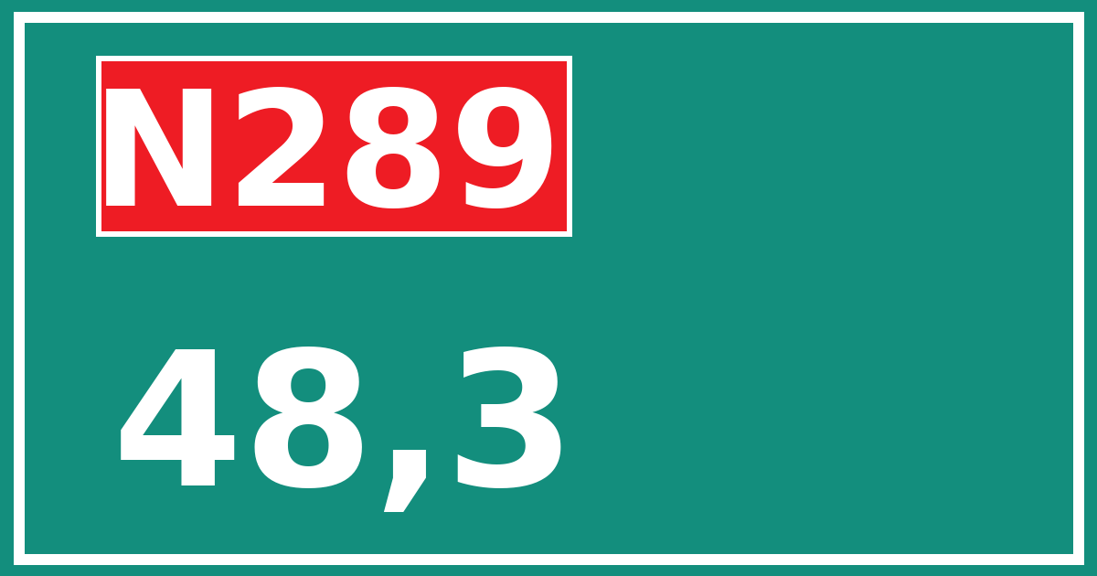 Hectometerbord N289 48,3