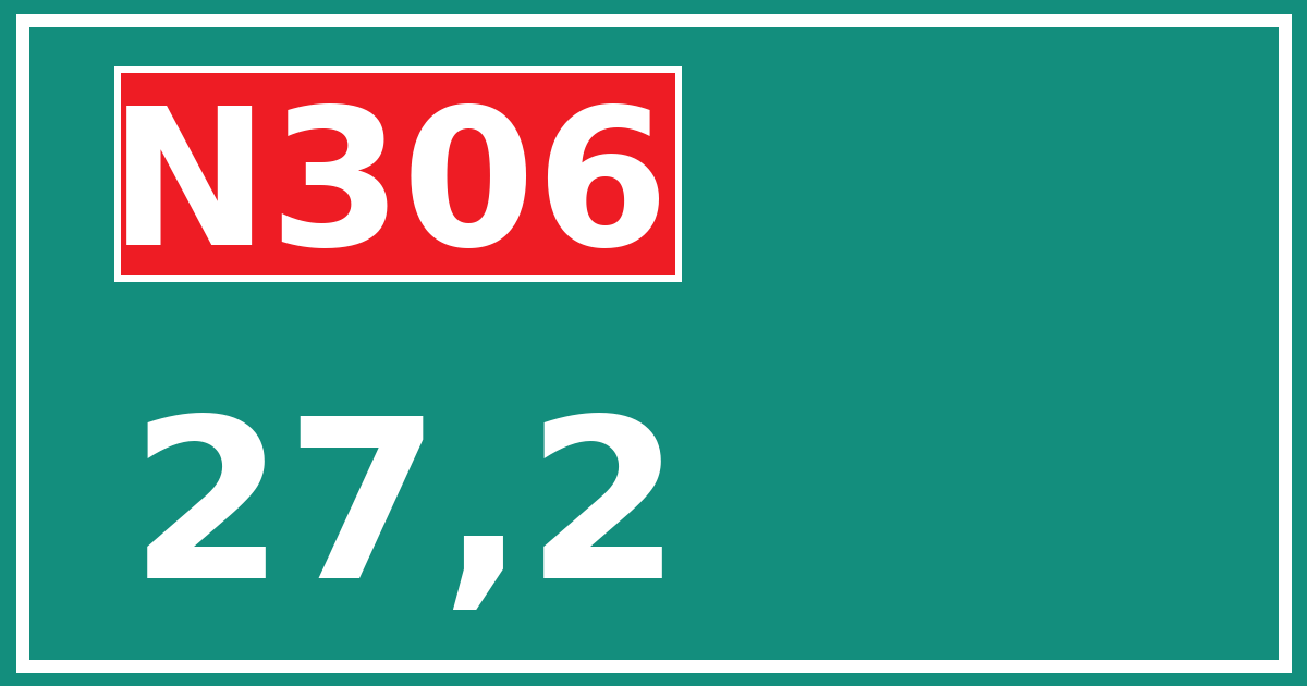 Hectometerbord N306 27,2