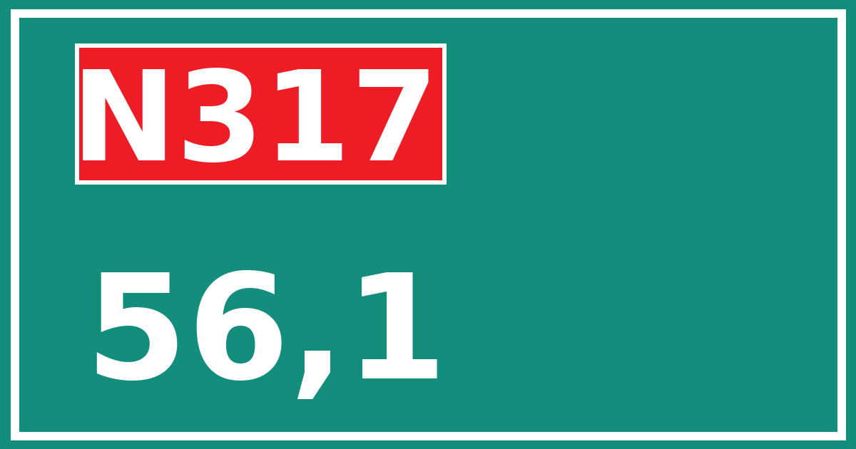 Hectometerbord N317 56,1