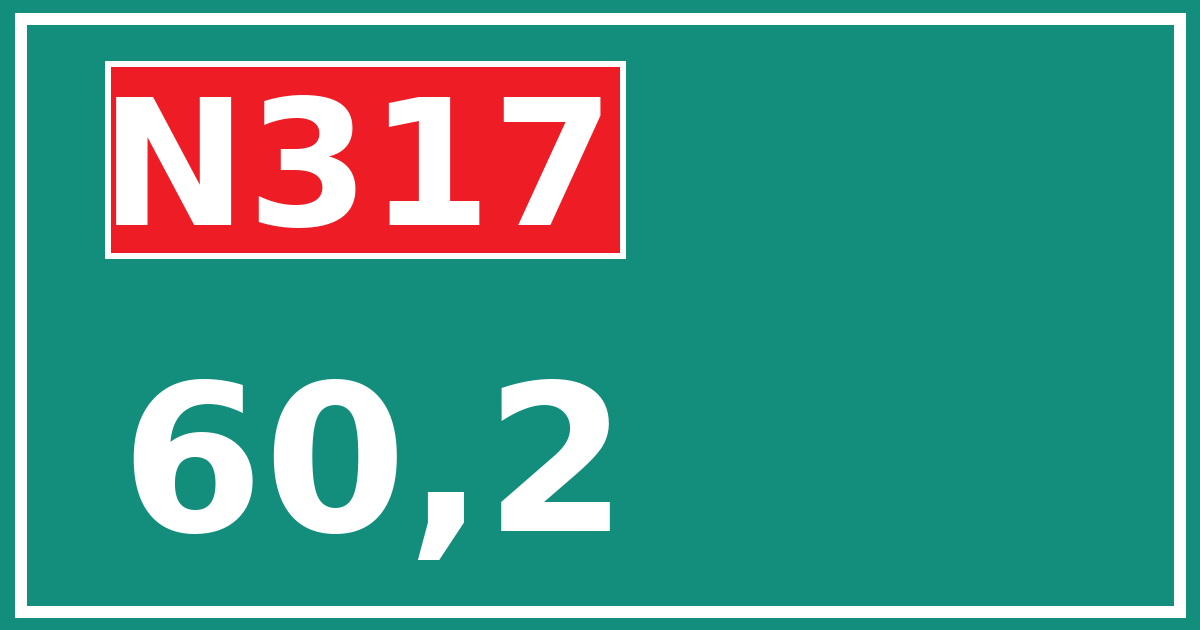 Hectometerbord N317 60,2