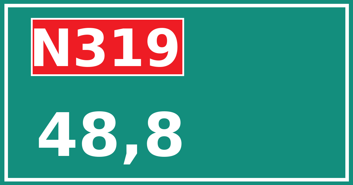 Hectometerbord N319 48,8