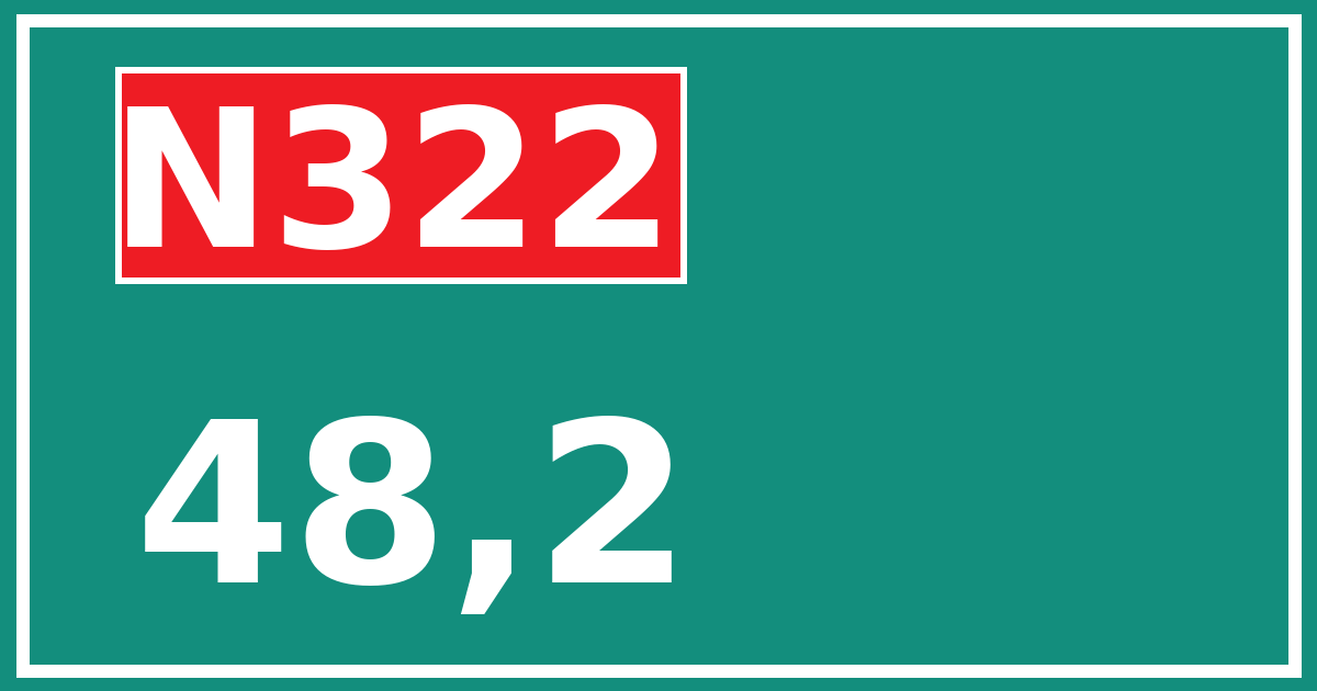 Hectometerbord N322 48,2