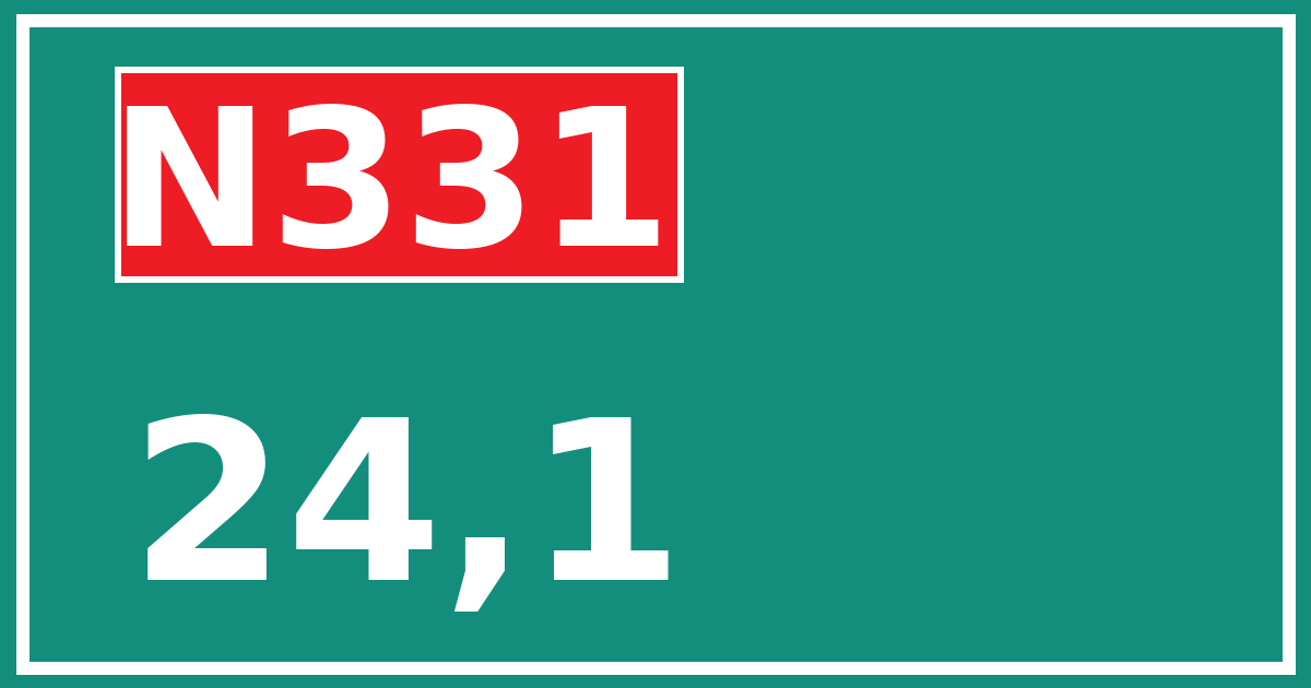 Hectometerbord N331 24,1