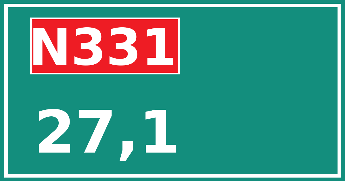 Hectometerbord N331 27,1