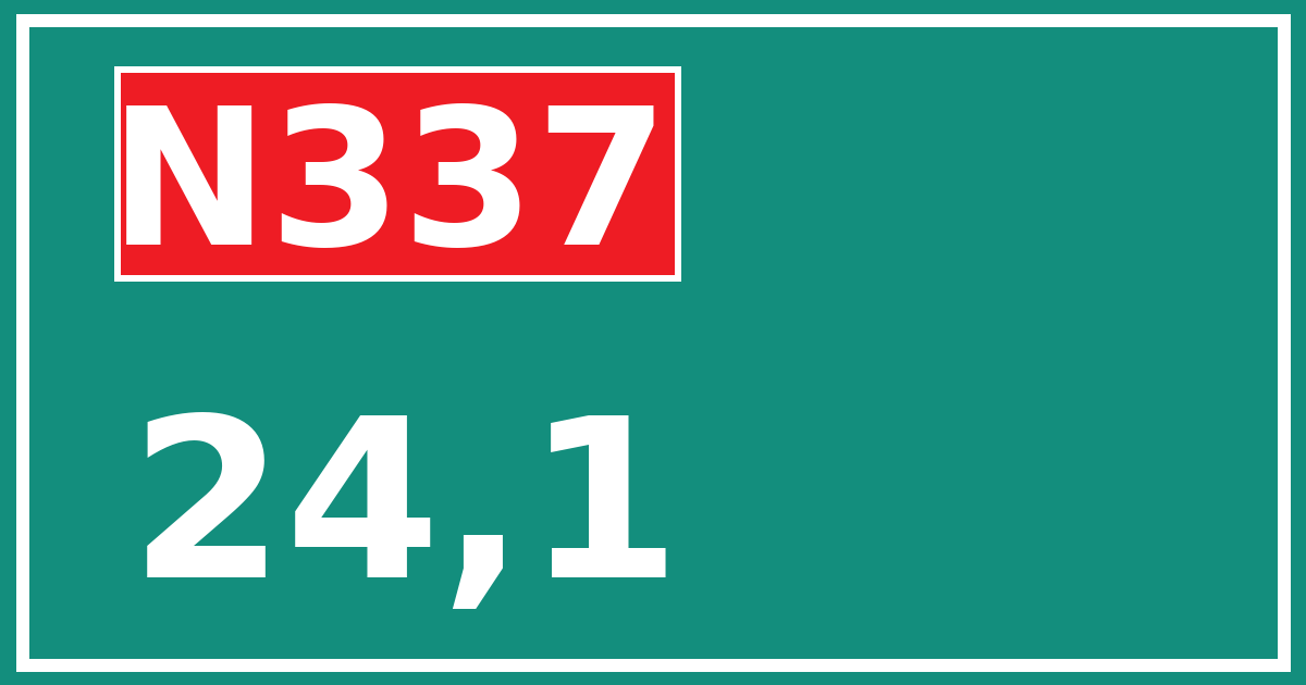 Hectometerbord N337 24,1