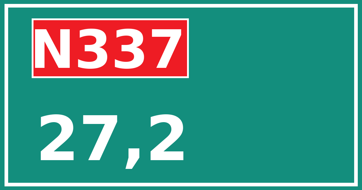 Hectometerbord N337 27,2
