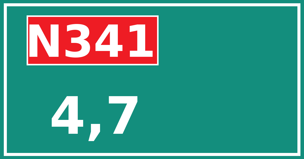Hectometerbord N341 4,7