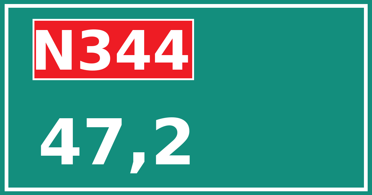 Hectometerbord N344 47,2