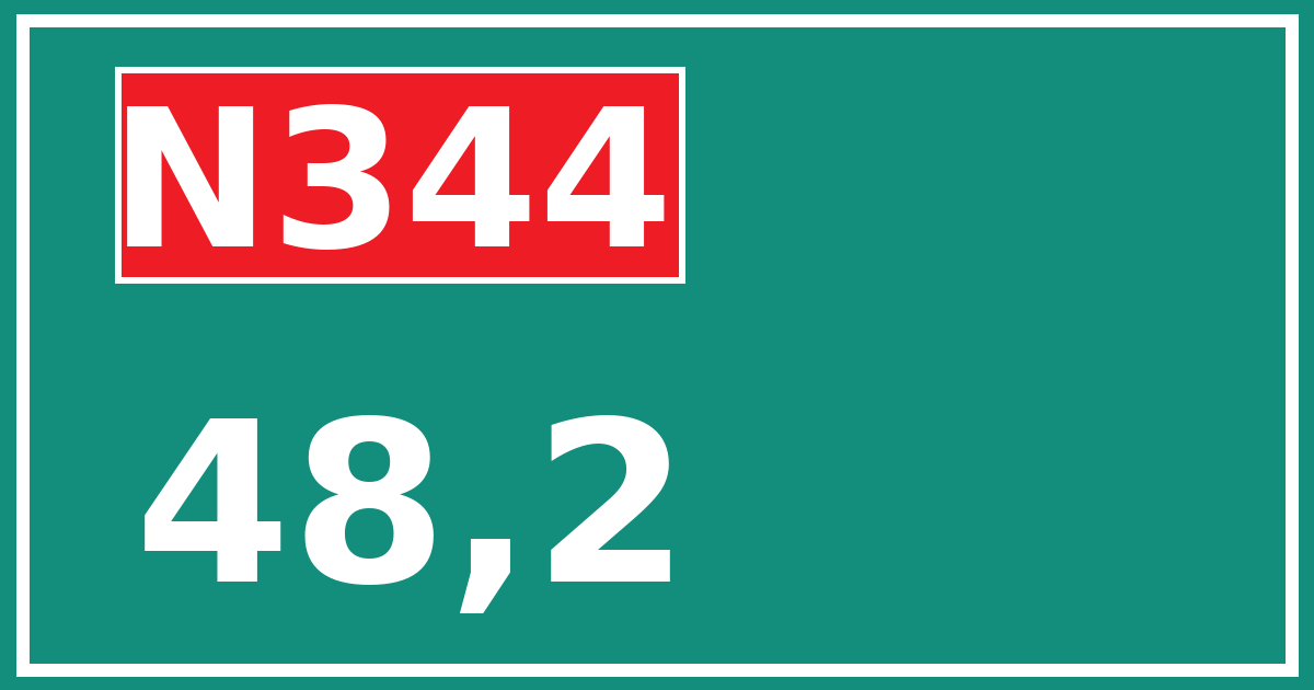 Hectometerbord N344 48,2
