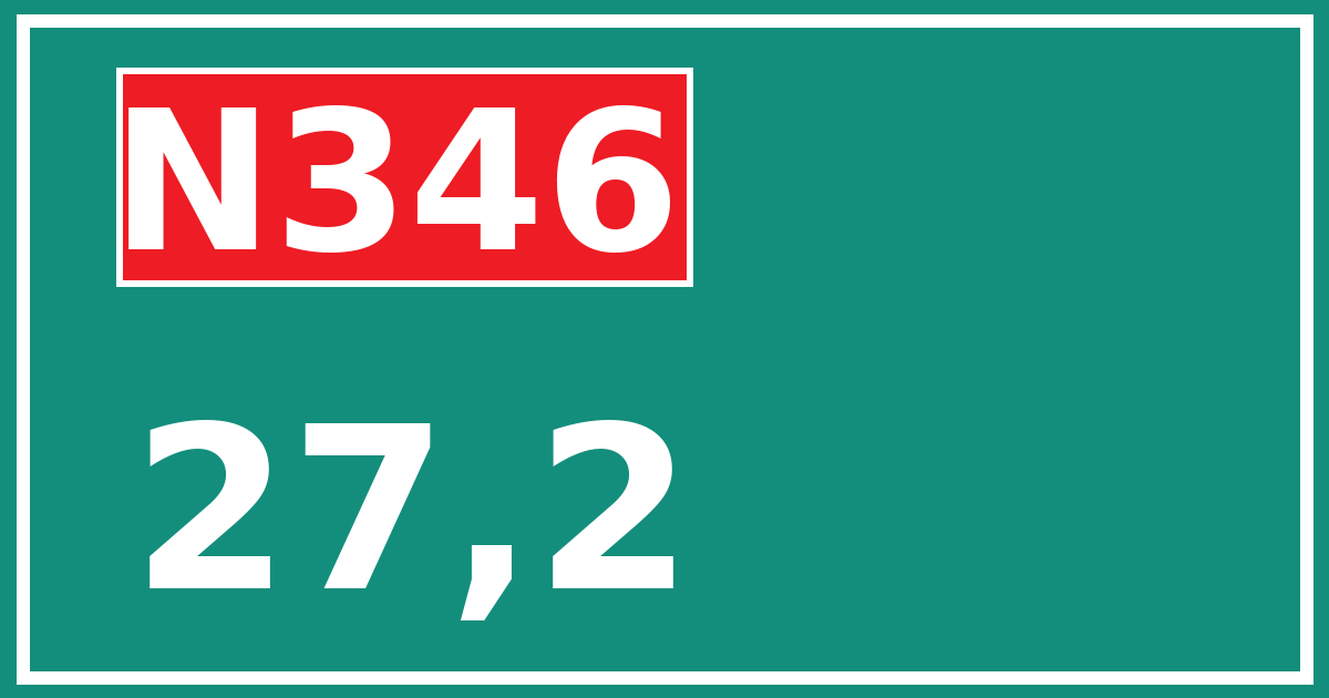 Hectometerbord N346 27,2