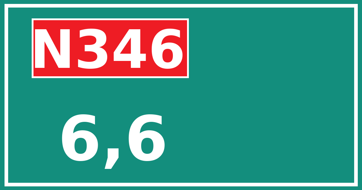 Hectometerbord N346 6,6