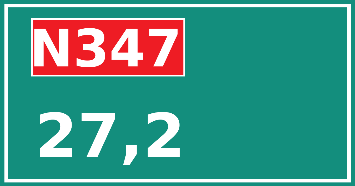 Hectometerbord N347 27,2