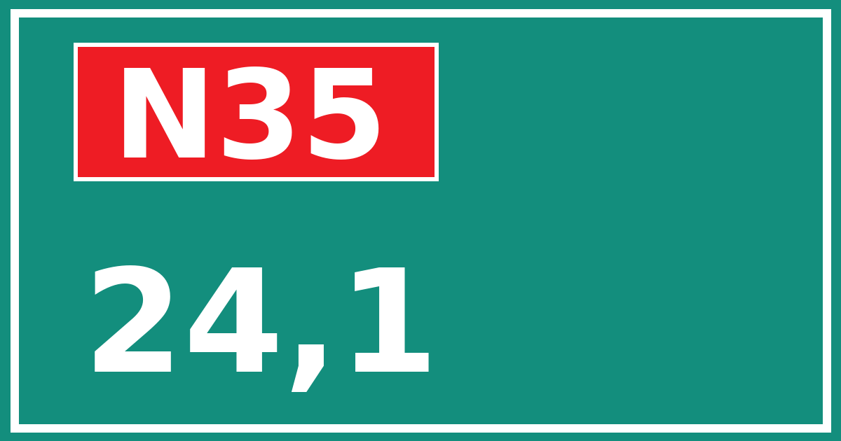 Hectometerbord N35 24,1