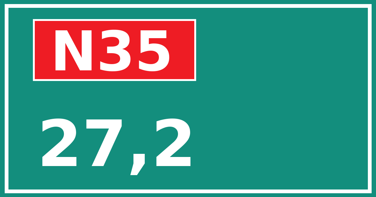 Hectometerbord N35 27,2