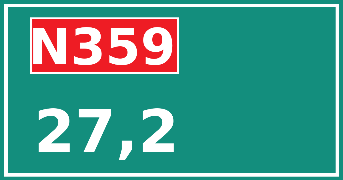 Hectometerbord N359 27,2