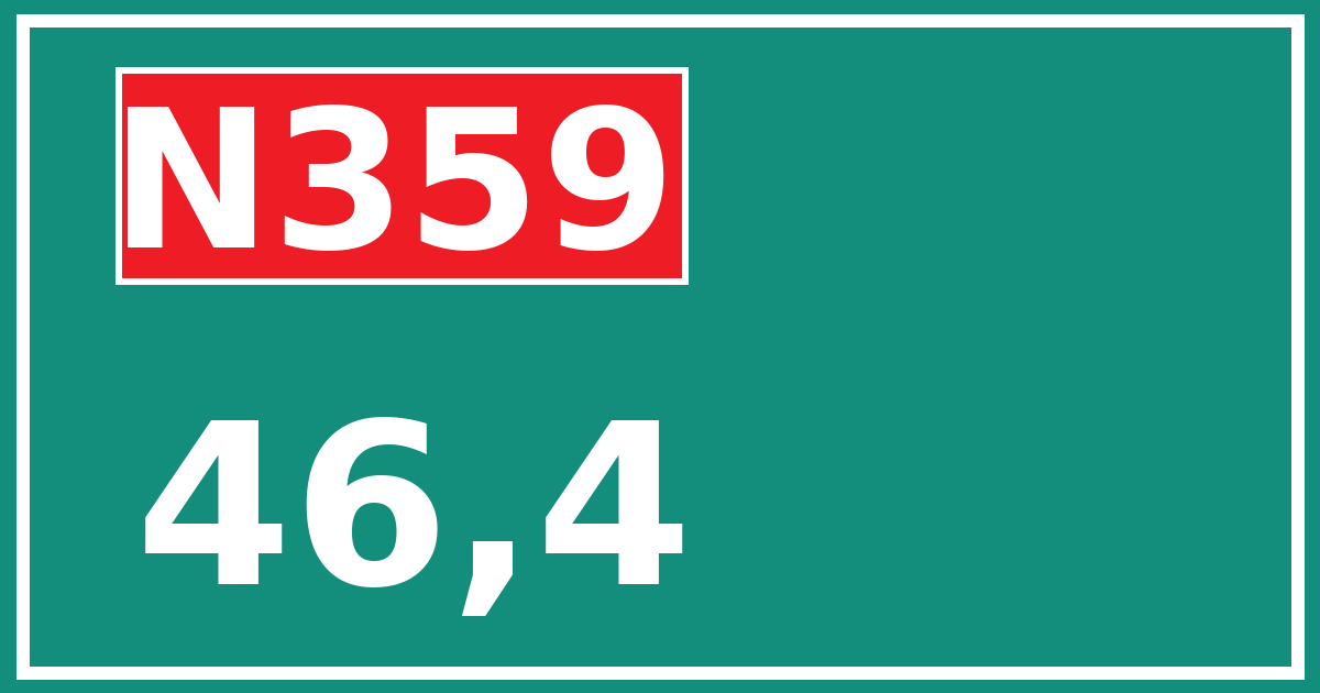 Hectometerbord N359 46,4