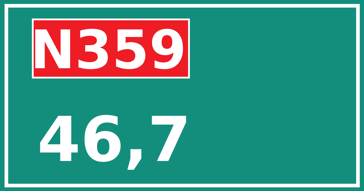Hectometerbord N359 46,7