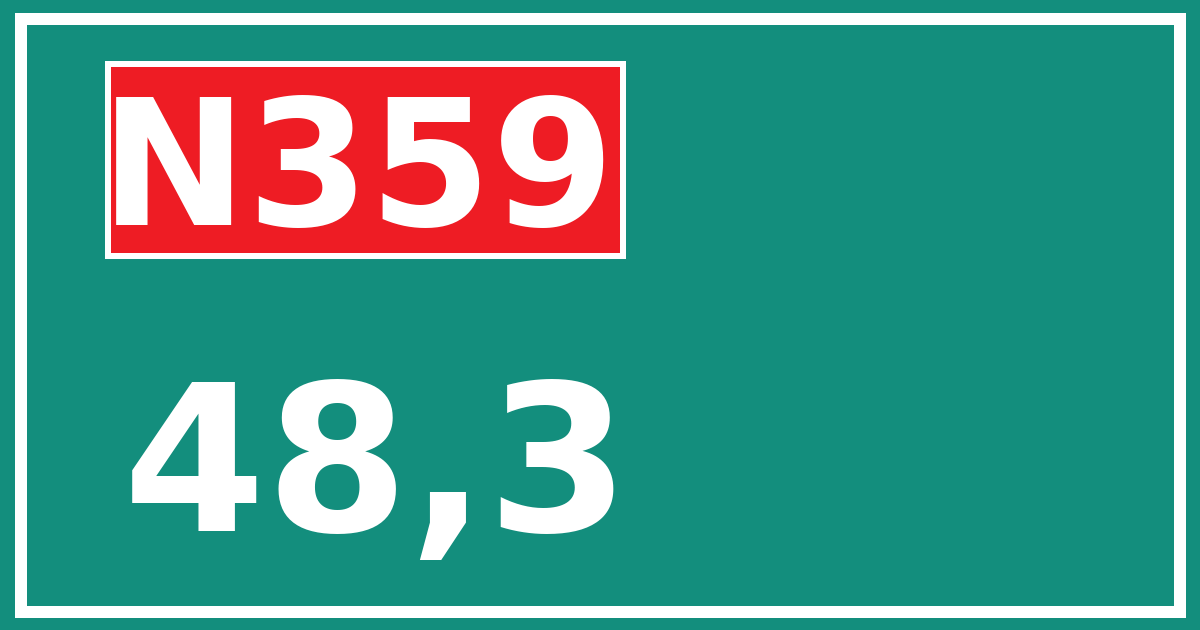 Hectometerbord N359 48,3