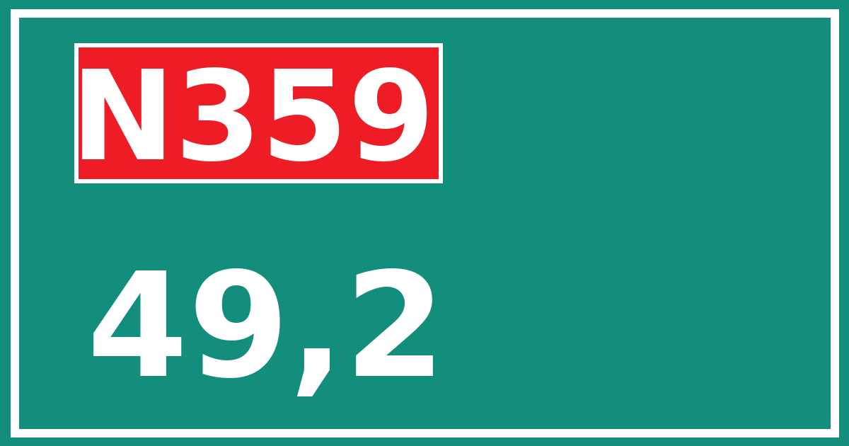 Hectometerbord N359 49,2