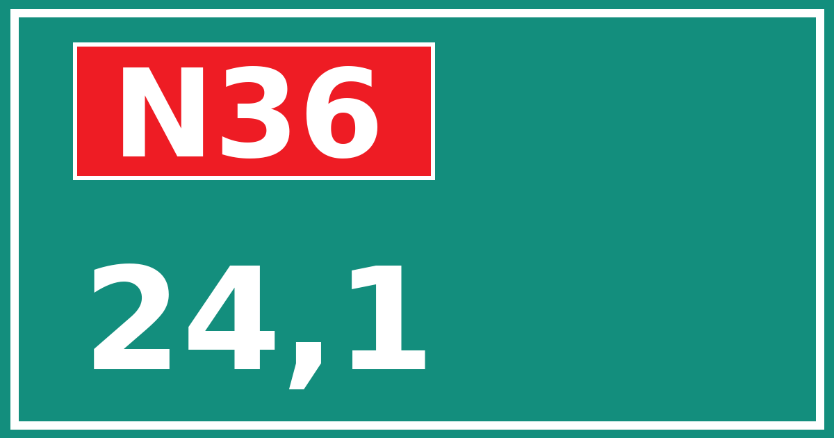 Hectometerbord N36 24,1