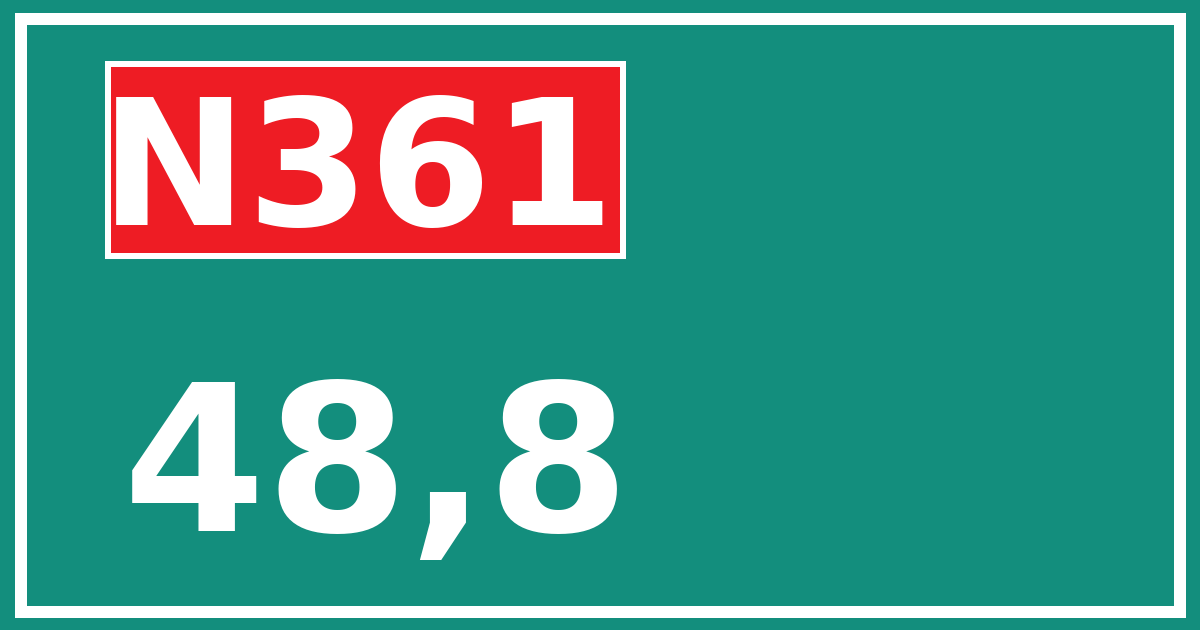 Hectometerbord N361 48,8