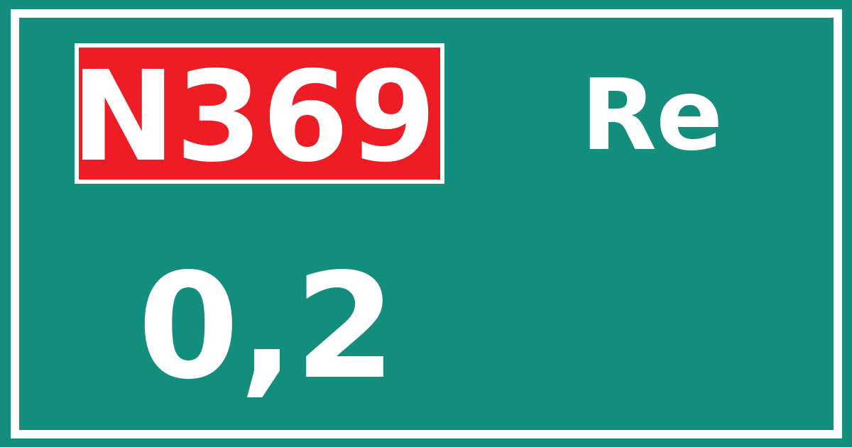 Hectometerbord N369 0,2 zijde Re