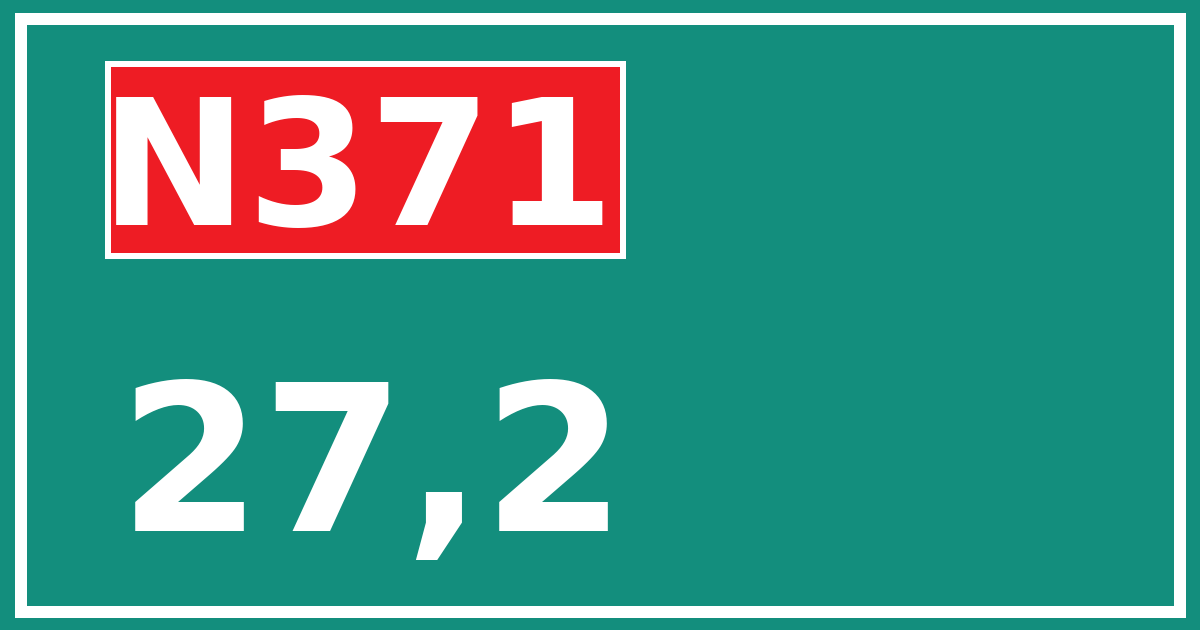 Hectometerbord N371 27,2