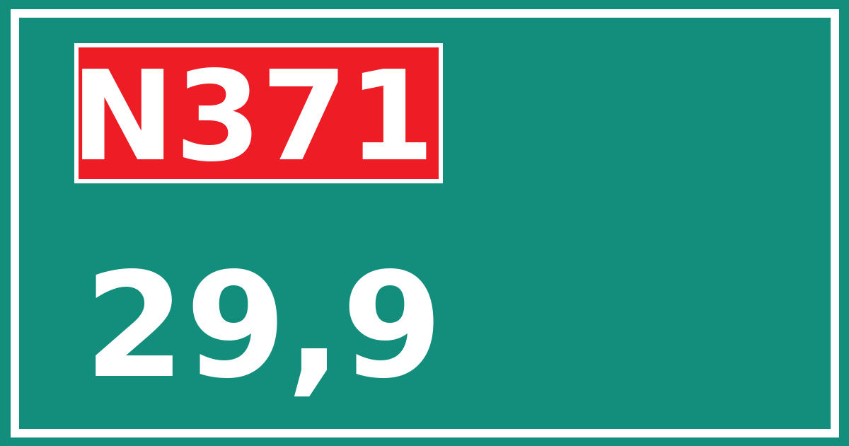 Hectometerbord N371 29,9