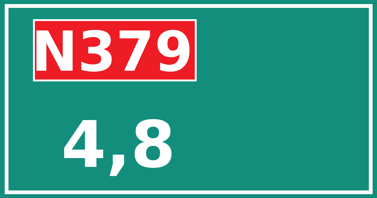 Hectometerbord N379 4,8