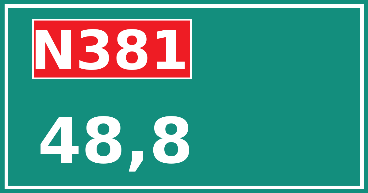 Hectometerbord N381 48,8