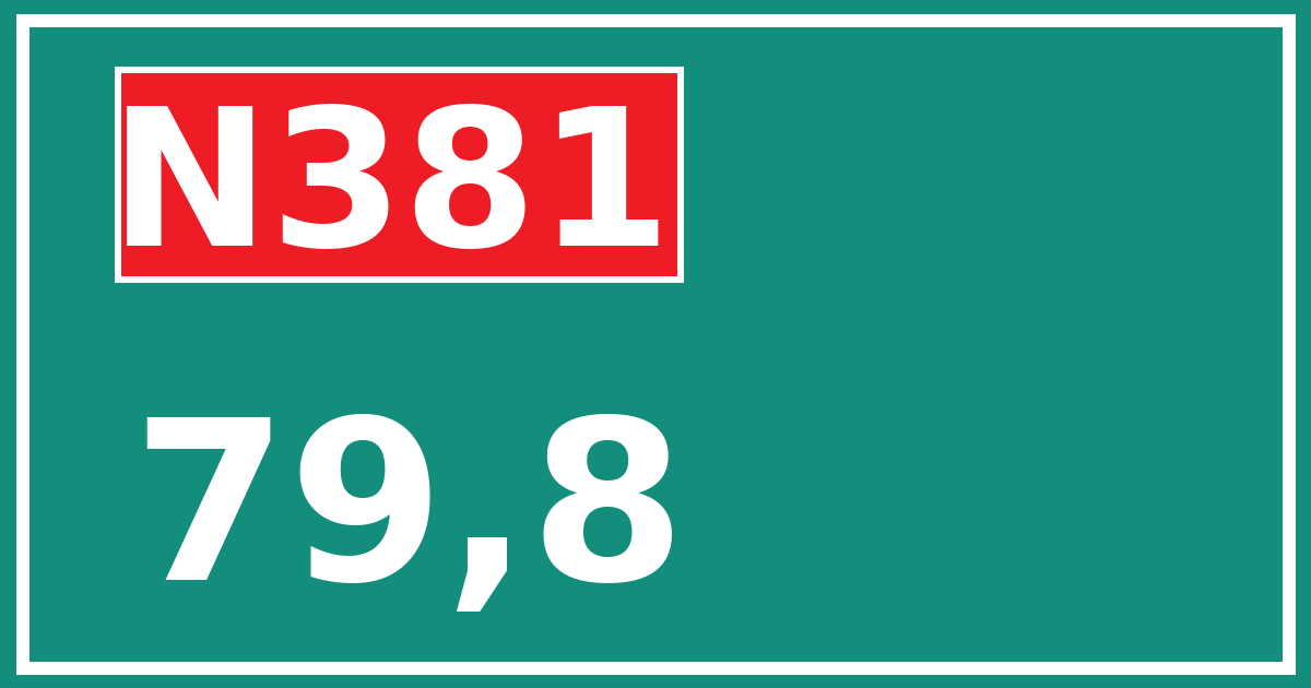 Hectometerbord N381 79,8