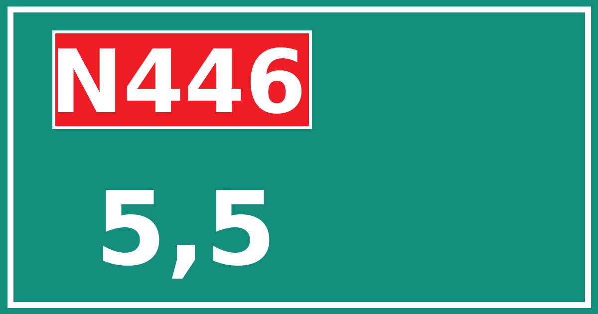 Hectometerbord N446 5,5