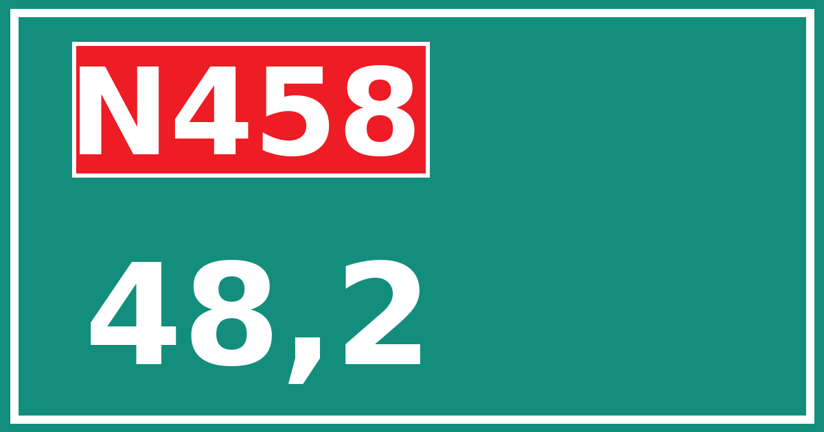 Hectometerbord N458 48,2