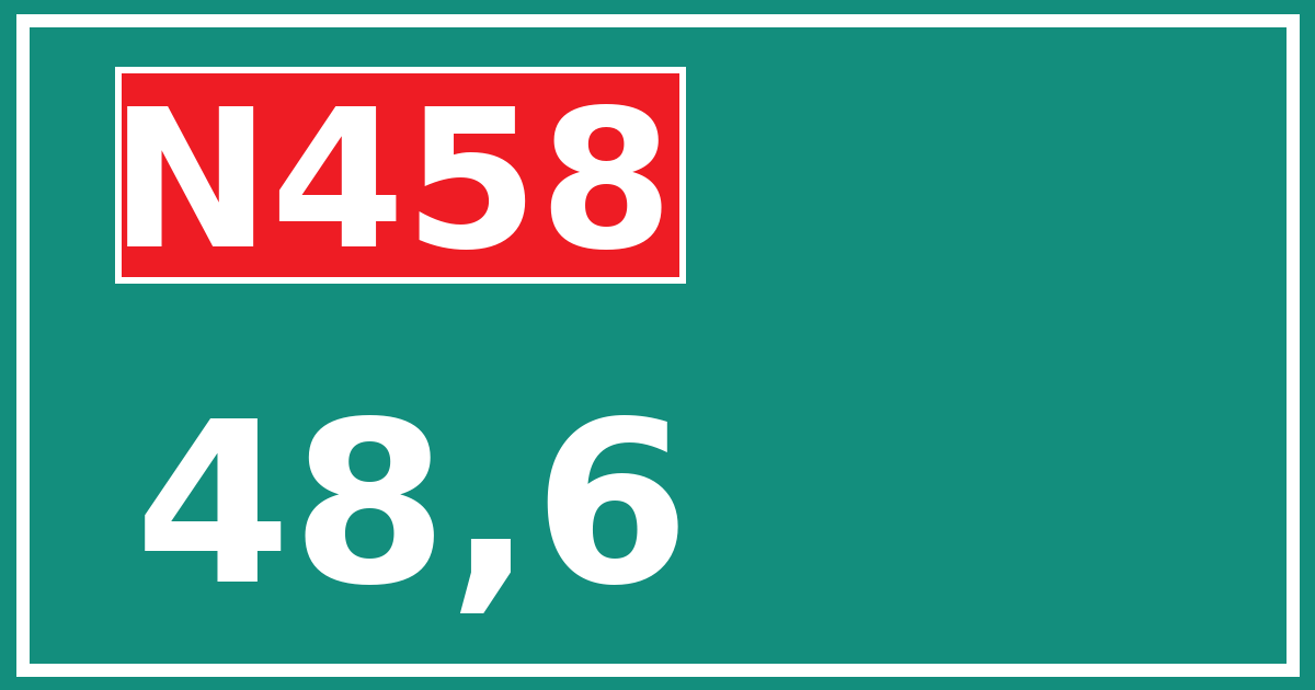 Hectometerbord N458 48,6