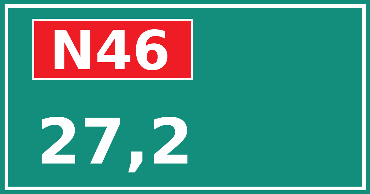Hectometerbord N46 27,2