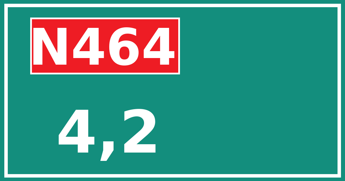 Hectometerbord N464 4,2