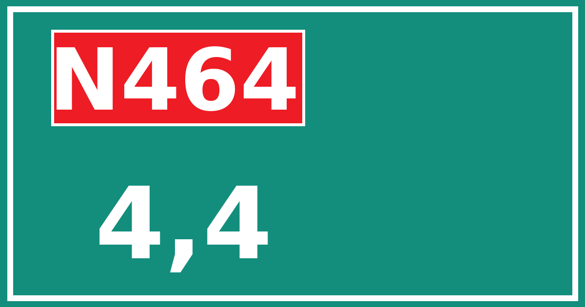 Hectometerbord N464 4,4