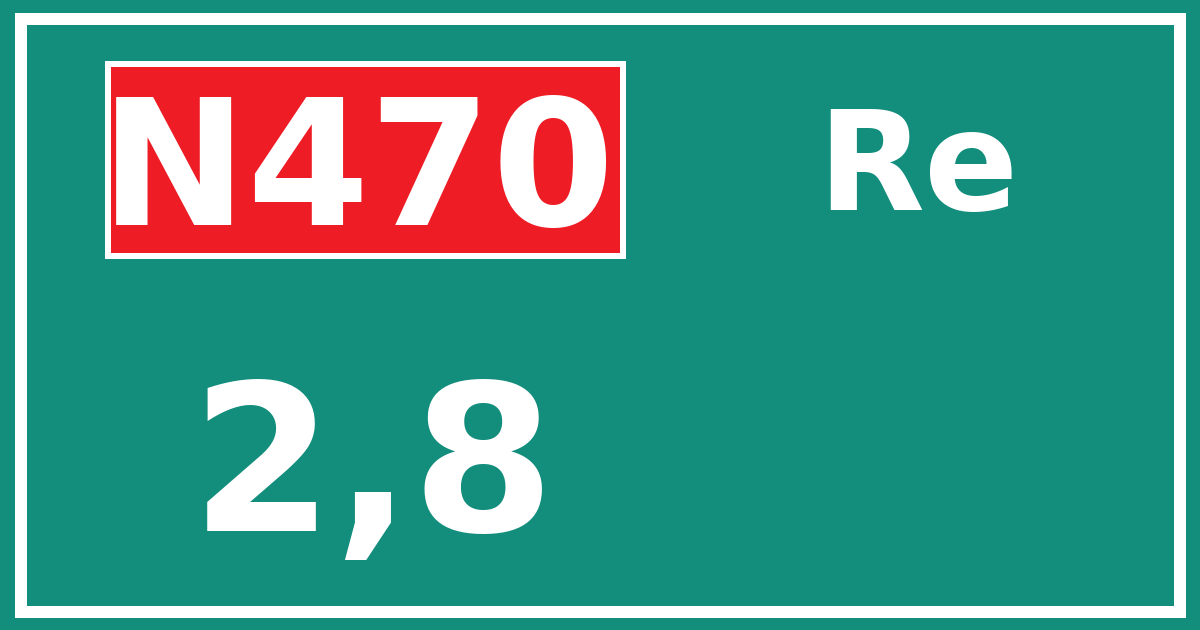 Hectometerbord N470 2,8 zijde Re