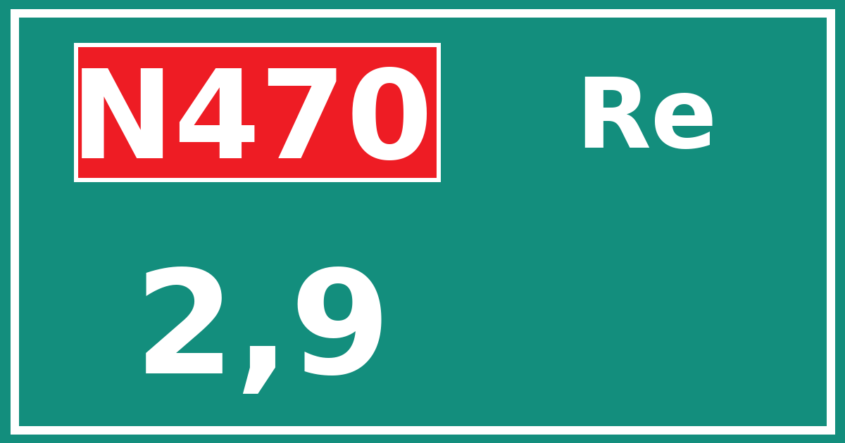 Hectometerbord N470 2,9 zijde Re
