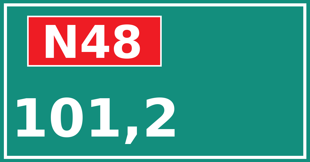 Hectometerbord N48 101,2