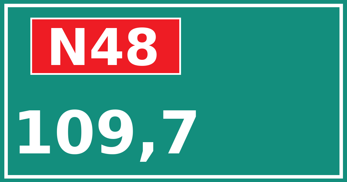 Hectometerbord N48 109,7